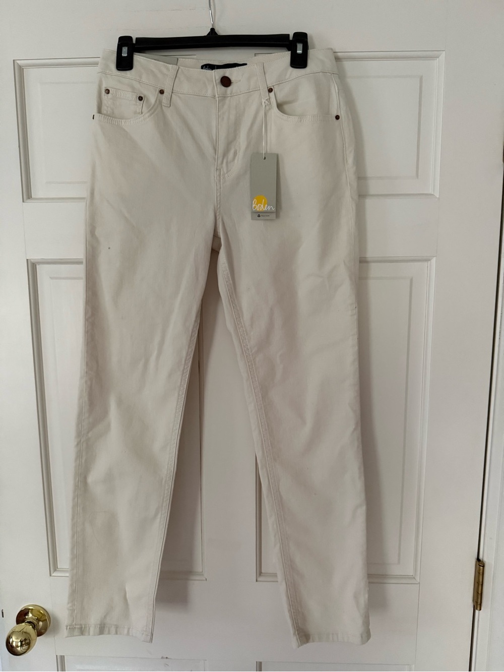 Boden Women’s Cream Girlfriend Jeans